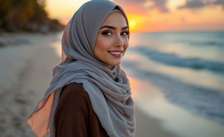 hijab styles for beach