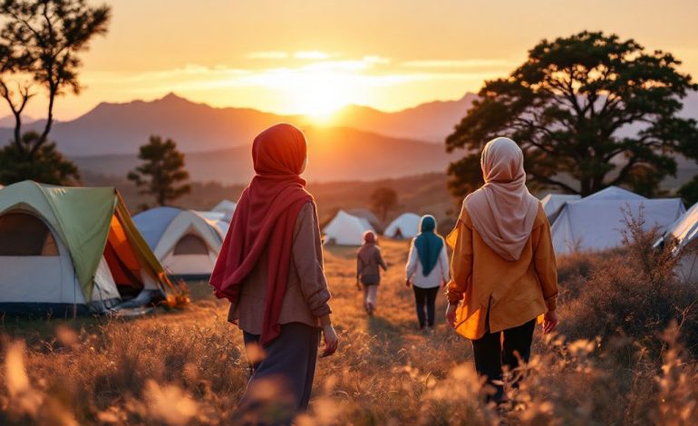 hijab styles for camping