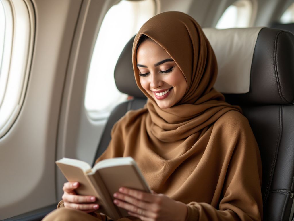 Hijab Styles for Flights: Comfortably Chic at 30,000 Feet