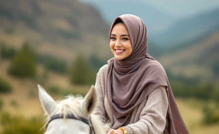 hijab styles for horseback riding