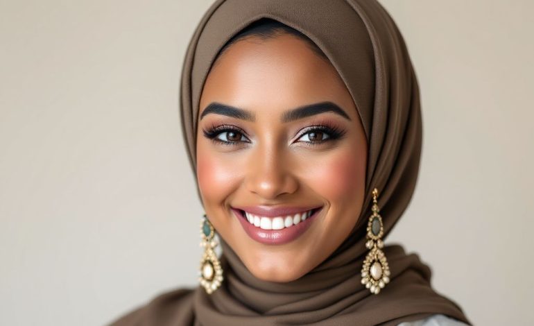 hijab styles for round faces