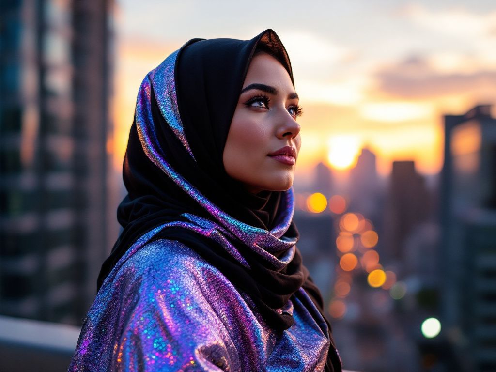 Exploring the Art of Holographic Hijabs: A Modern Adventure into Digital Styling