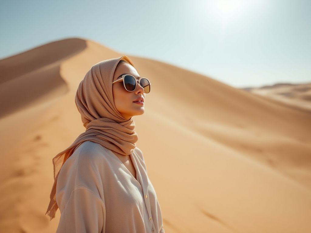 Desert Safari Collection: Mastering Summer Hijab Style in Adventure