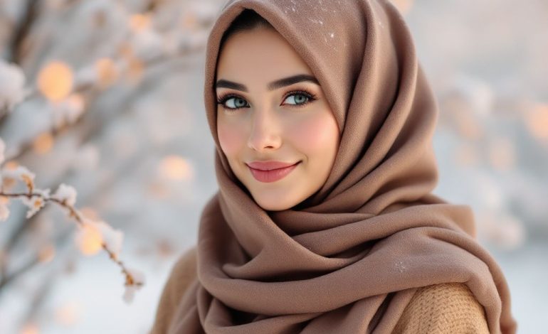 winter hijab style