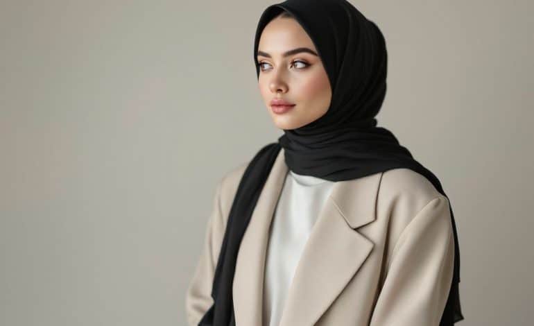 black hijab style