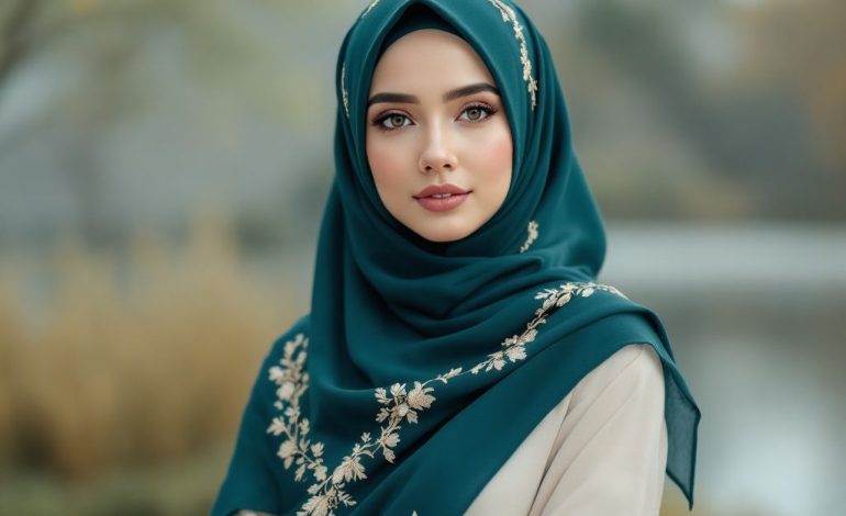 Mastering Hijab and Style with Deep Teal and Soft Gold in 2025