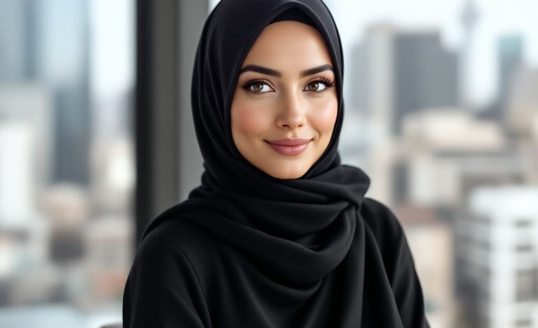 Professional Women’s Hijab: Bold and Elegant Office Styles in Brand Colors