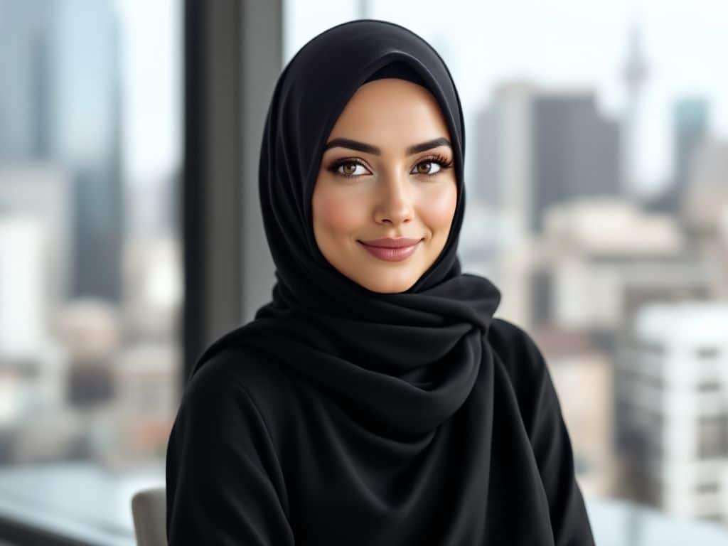 Professional Women’s Hijab: Bold and Elegant Office Styles in Brand Colors