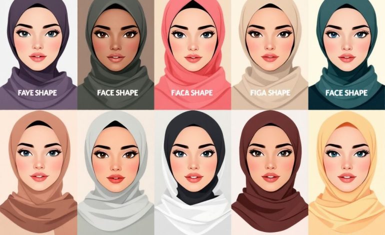 hijab styles for round faces