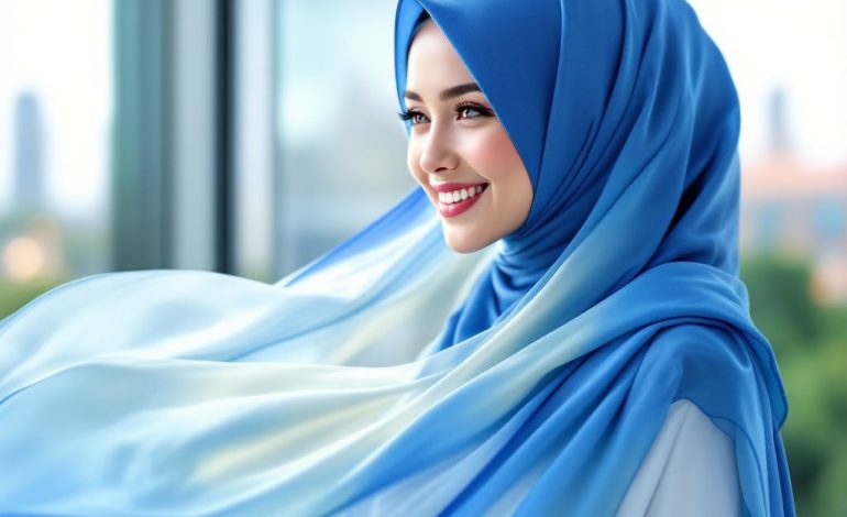 Long Hijab Elegance: Perfecting the Art of Draping in Flowing Brand Colors