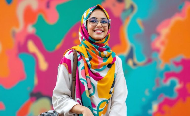 Rock Your Travel Hijab in Brand Colors