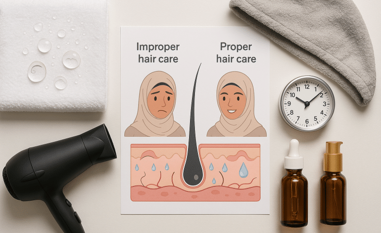 5 Critical Hair Drying Essentials: Why You Should Never Wear Hijab on Wet Hair