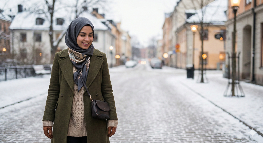 Winter Hijab Styling